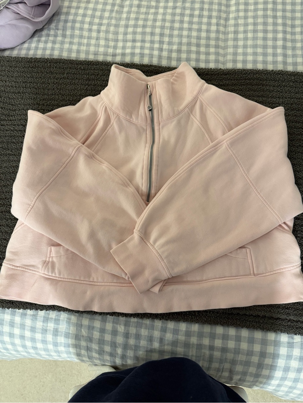 lululemon Scuba Oversized Funnel-Neck Half Zip Stawberry Millshake XL/XXL